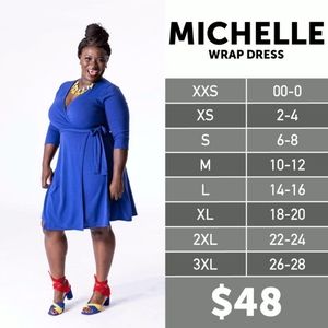 LuLaRoe Michelle Wrap Dress